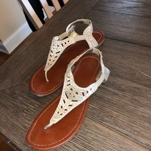 Rhinestone sandals!